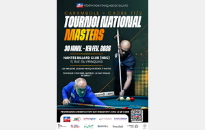 Tournoi Master - cadre 71/2 - Entrée libre