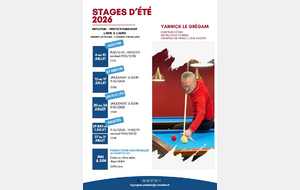 Stage d'été - Yannick LE GREGAM